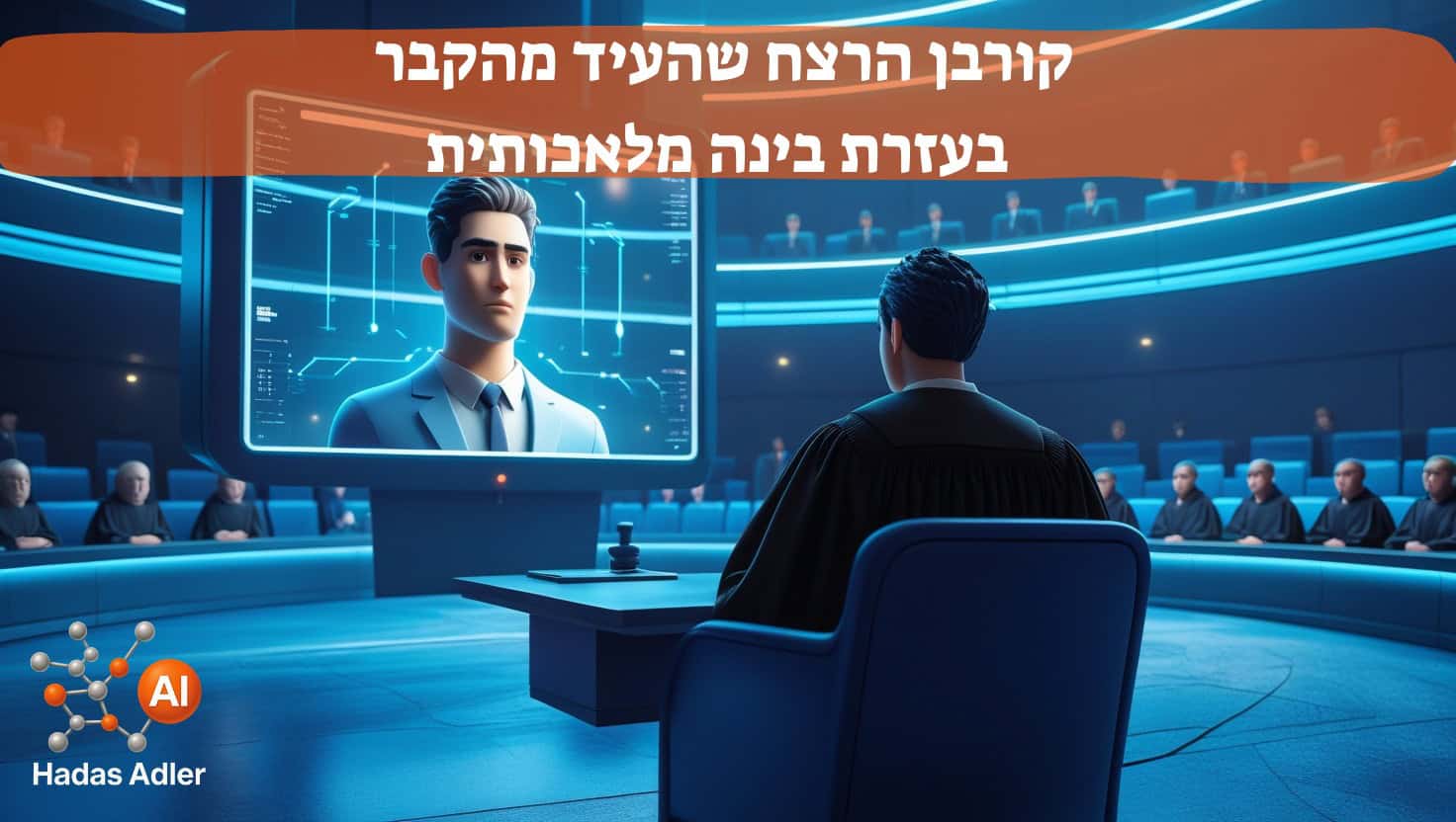 קורבן רצח העיד במשפט – באמצעות בינה מלאכותית